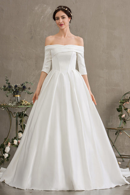 Robe Nuptiale Satinée Épurée Élégante - gallery 1