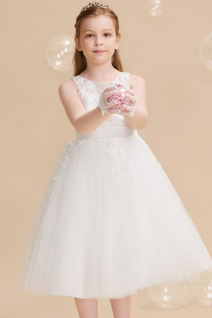 Robe Enfant Élégante À Nœud Satin - gallery 1