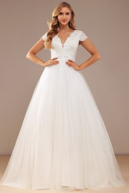 Robe Nuptiale Éthérée À Traîne - gallery 2