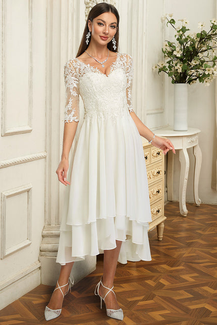 Robe Nuptiale Élégante À Volants - gallery 2