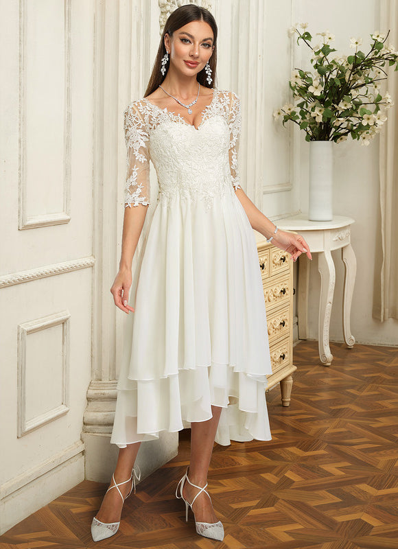 Robe Nuptiale Élégante À Volants - gallery 2