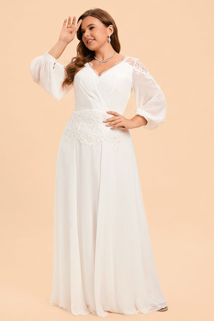 Robe Nuptiale Vaporeuse Élégante Col V - gallery 8