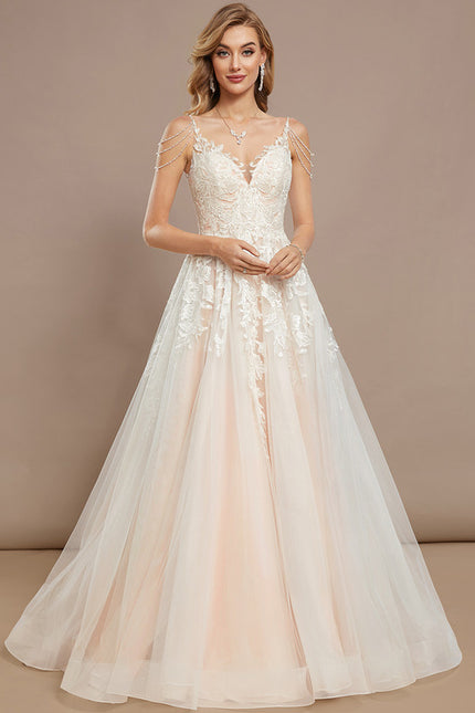 Robe Nuptiale Délicate À Traîne - gallery 1
