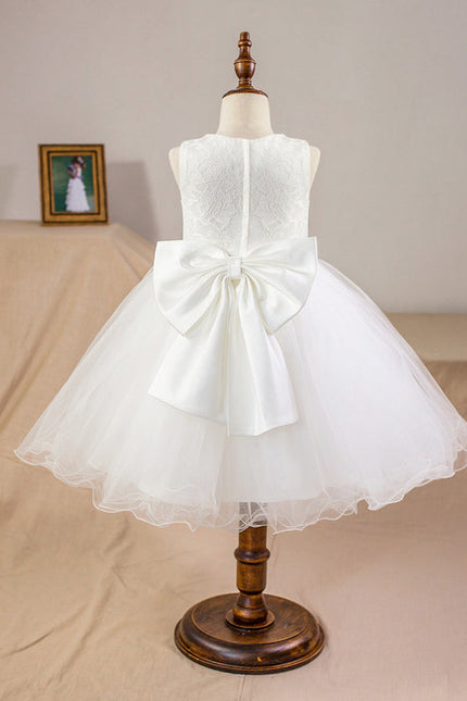 Robe Enfant Mariage Élégante Avec Nœud