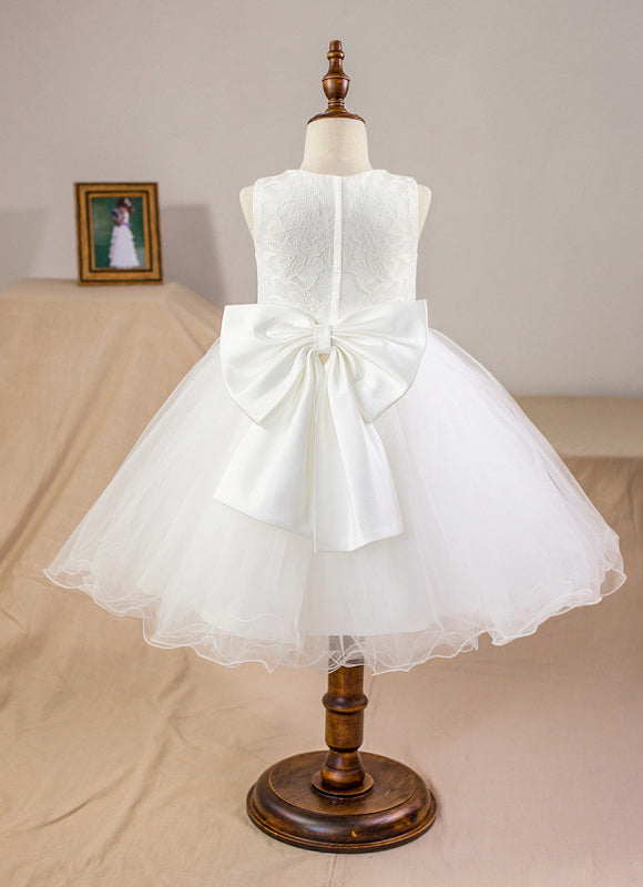 Robe Enfant Mariage Élégante Avec Nœud