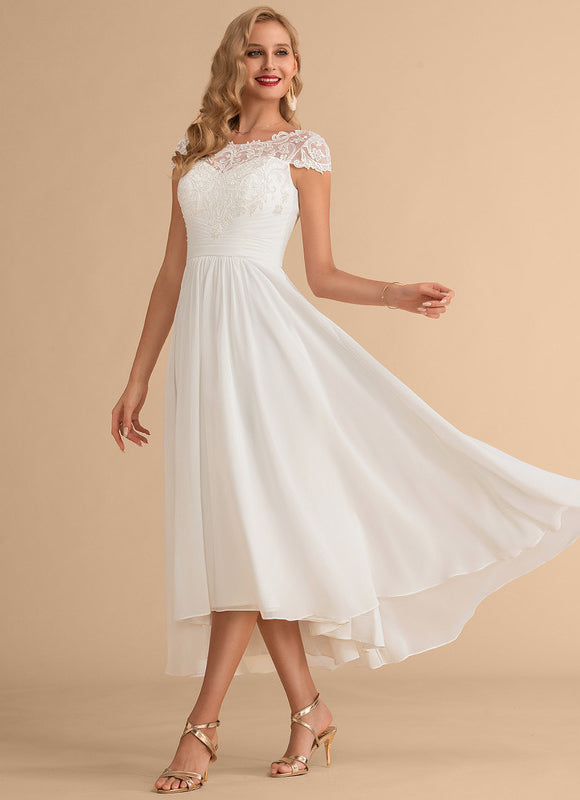 Robe Nuptiale Fluide À Dentelle. - gallery 2