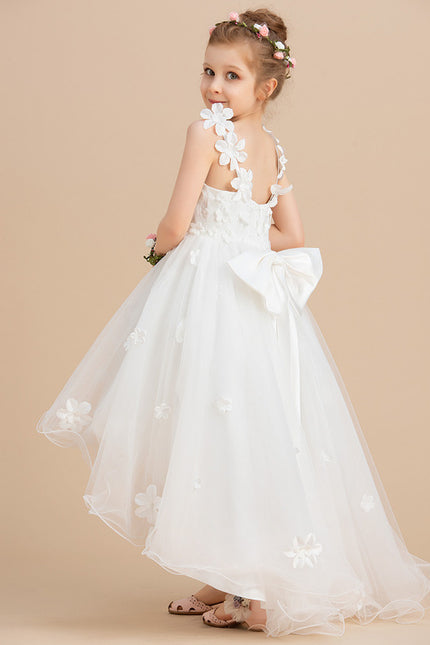Robe Enfant Tulle Fleuri Élégante - gallery 1