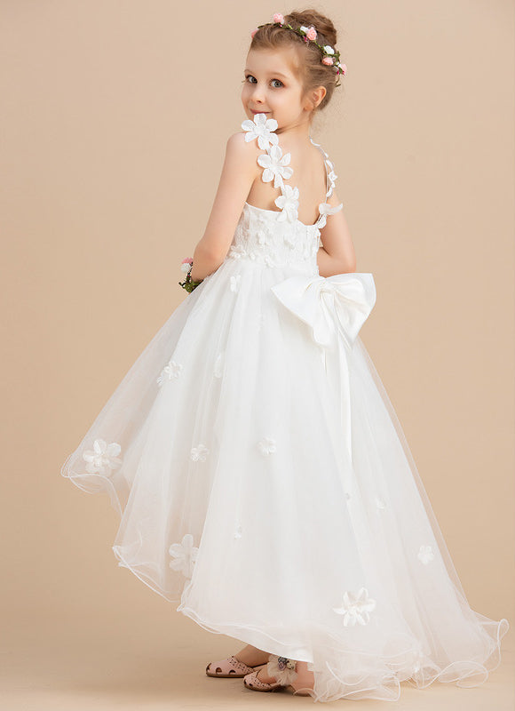 Robe Enfant Tulle Fleuri Élégante - gallery 1