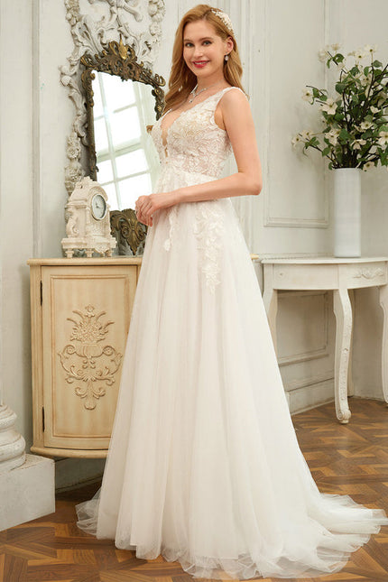 Robe Nuptiale Romantique À Fleurs - gallery 1
