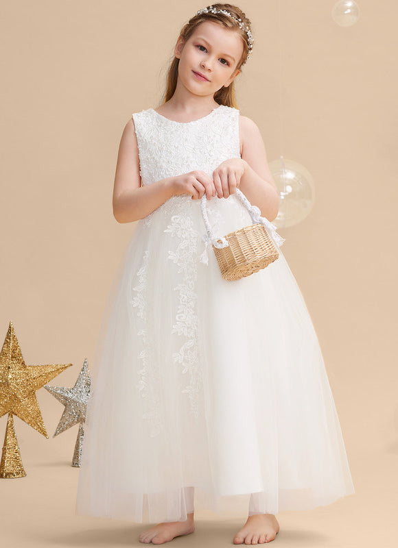 Robe Enfant Élégante En Tulle. - gallery 3