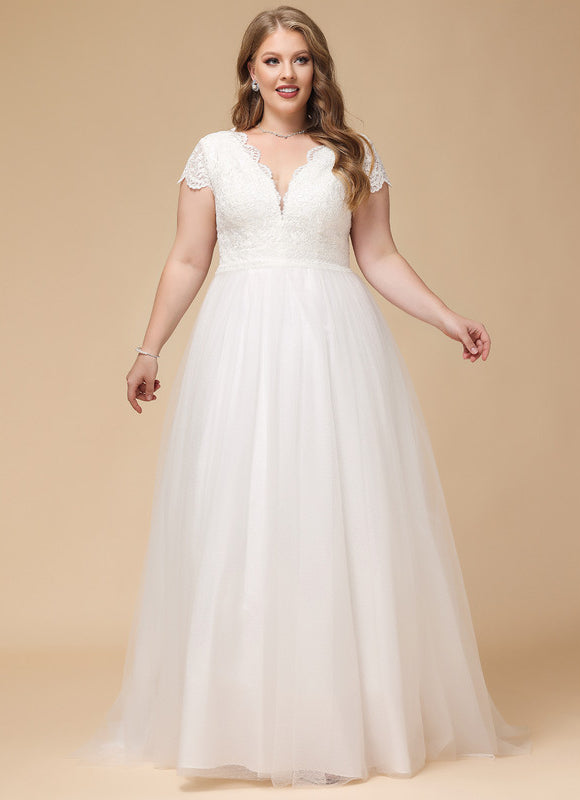 Robe Nuptiale Éthérée À Traîne - gallery 8
