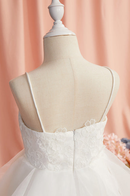 Robe Enfant Tulle À Volants Élégants - gallery 3
