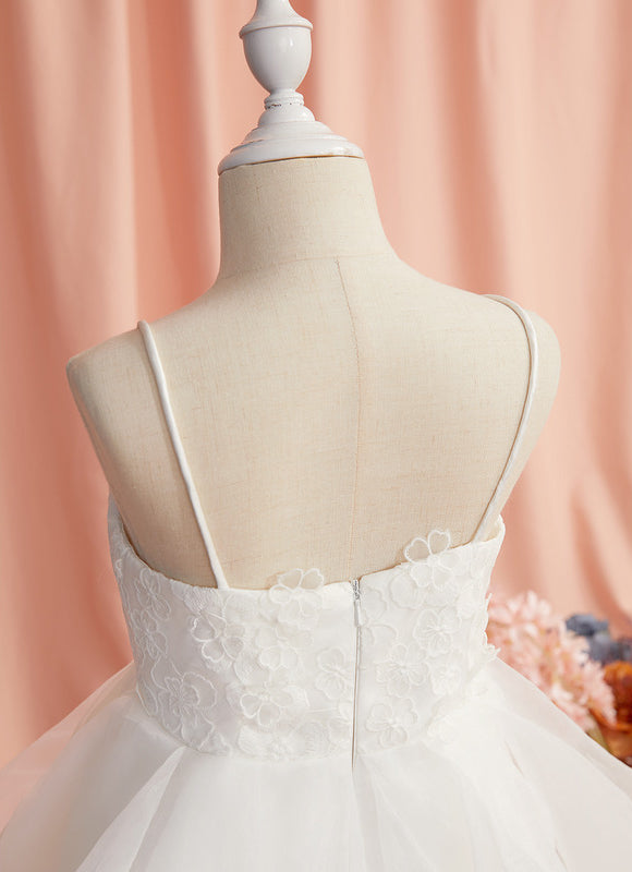 Robe Enfant Tulle À Volants Élégants - gallery 3