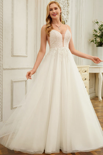 Robe Nuptiale Délicate En Tulle - gallery 2