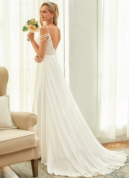 Robe De Mariée Fluide En Tulle