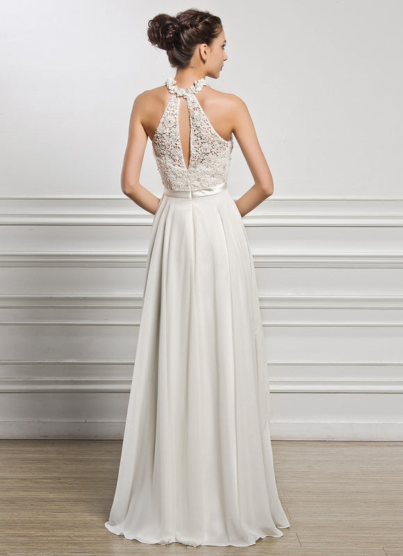 Robe Nuptiale Col Montant Chic - gallery 4