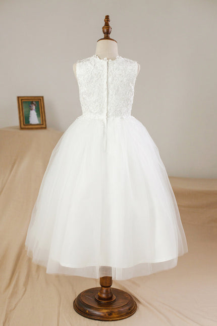 Robe Enfant Nuptiale En Tulle. - gallery 5
