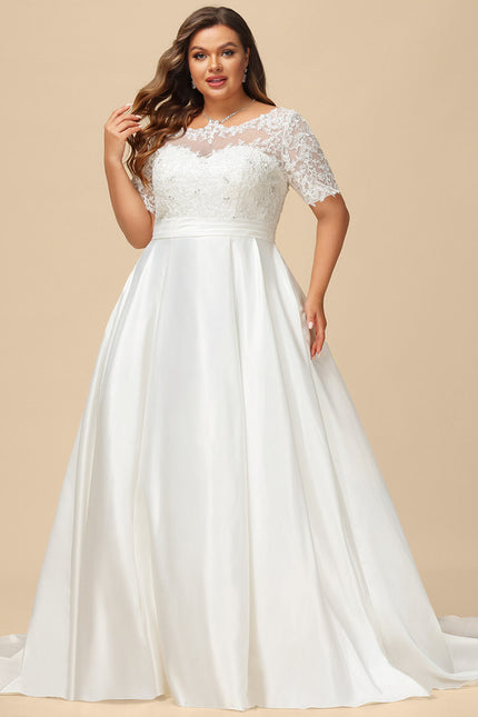 Robe Nuptiale Élégante À Poches - gallery 7