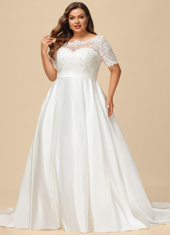 Robe Nuptiale Élégante À Poches - gallery 7