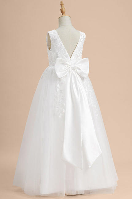 Robe Enfant Élégante À Dos Nu - gallery 4