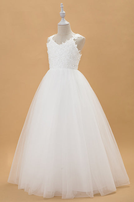 Robe Enfant Élégante À Nœud Large - gallery 4