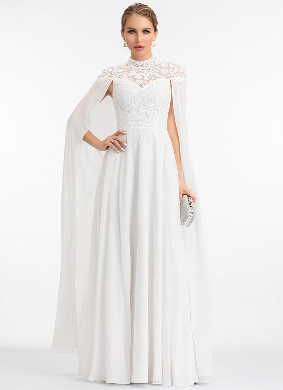 Robe Nuptiale Élégante Avec Cape - gallery 3