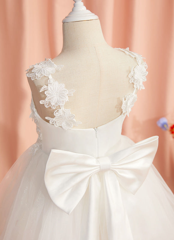 Robe Enfant Tulle Florale Élégante - gallery 5