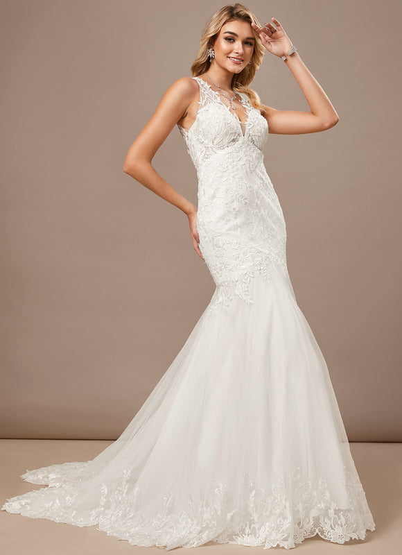 Robe De Mariée Sirène Élégante