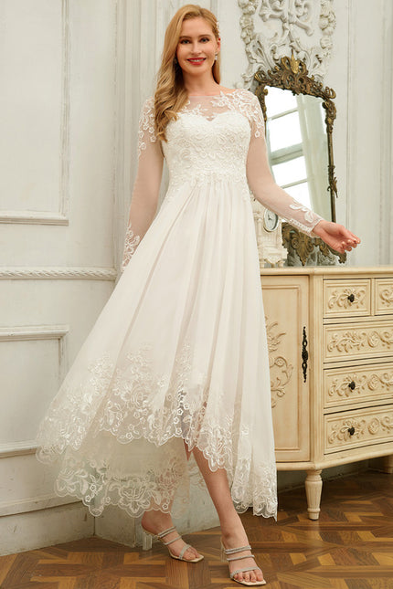 Robe Nuptiale Élégante À Broderies - gallery 3