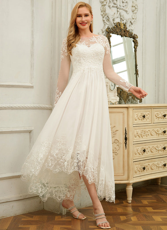 Robe Nuptiale Élégante À Broderies - gallery 3