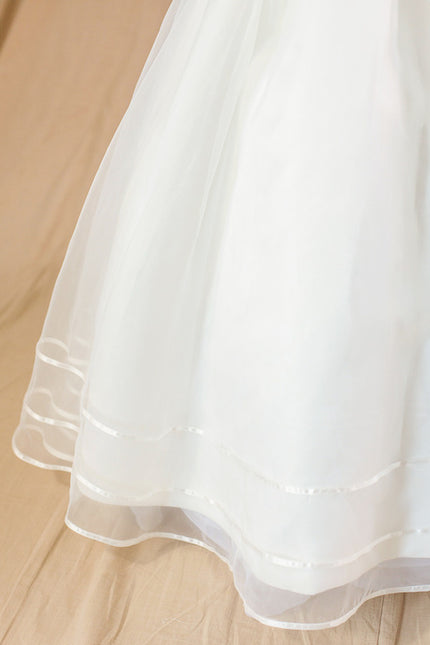 Robe Enfant Mariage Élégante En Satin - gallery 1