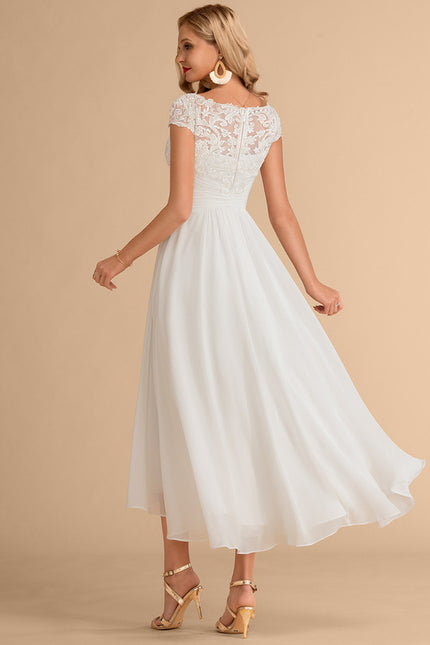 Robe Nuptiale Fluide À Dentelle. - gallery 3
