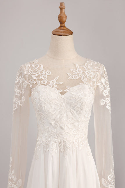 Robe Nuptiale Élégante À Broderies - gallery 5
