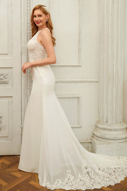 Robe De Mariée Élégante En Dentelle