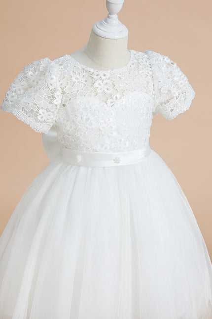 Robe Enfant Élégante À Nœud Large - gallery 2