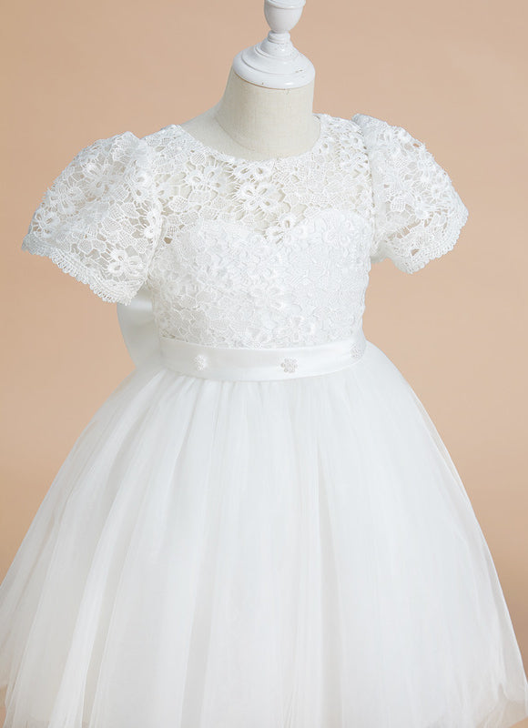 Robe Enfant Élégante À Nœud Large - gallery 2