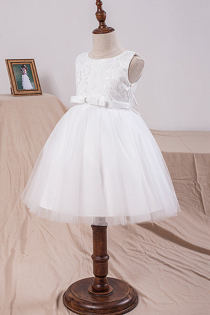 Robe Enfant Mariage Tulle Élégante - gallery 2