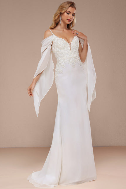 Robe De Mariée Élégante À Traîne