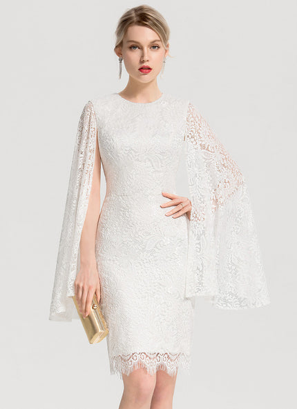 Robe De Mariée Chic À Manches Cape