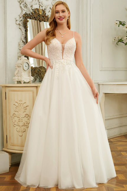 Robe Nuptiale Délicate En Tulle - gallery 1