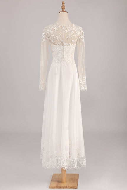 Robe Nuptiale Élégante À Broderies - gallery 4