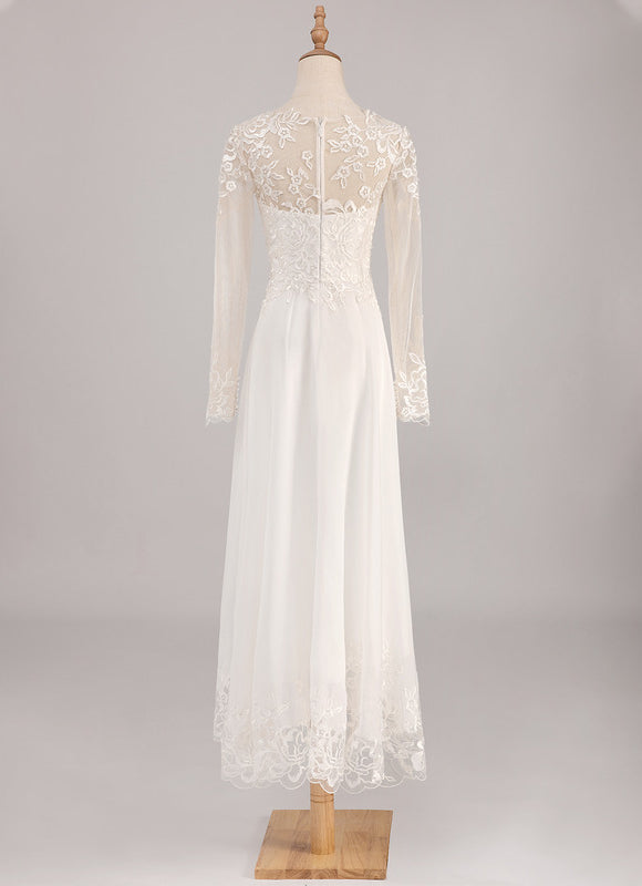 Robe Nuptiale Élégante À Broderies - gallery 4
