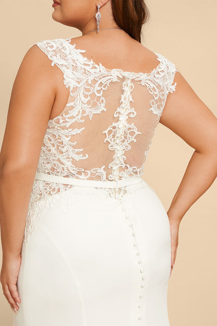 Robe Nuptiale Élégante Dos Transparent - gallery 8