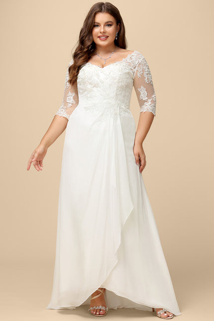 Robe Nuptiale Fluide À Dentelle Raffinée - gallery 7