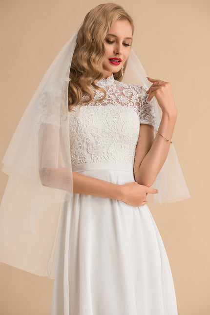 Robe Nuptiale Col Montant Romantique - gallery 5
