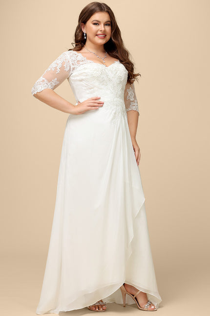 Robe Nuptiale Fluide À Dentelle Raffinée - gallery 8