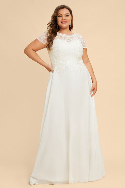 Robe Nuptiale Fluide Avec Cape - gallery 8