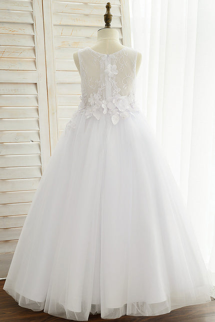 Robe Enfant Florale En Tulle - gallery 3