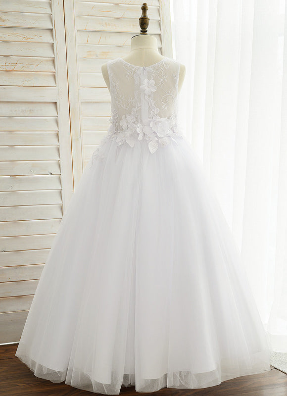 Robe Enfant Florale En Tulle - gallery 3
