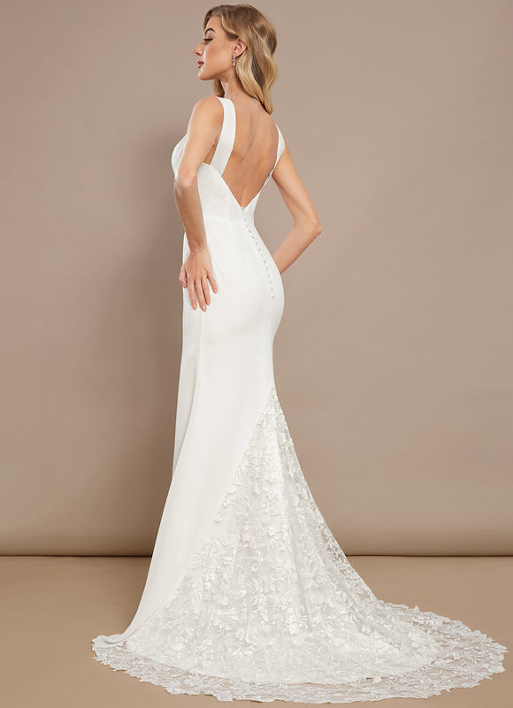 Robe De Mariée Sirène Élégante Dentelle